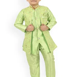 BAESD Boys Floral Woven Design Kurta with Trouser-picture-37