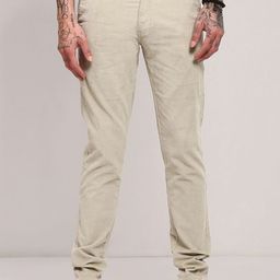 SHOWOFF Men Comfort Slim Fit Low-Rise Corduroy Trousers-picture-31