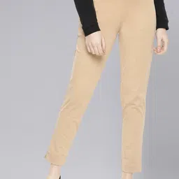 Dollar Missy Women Mid-Rise Relaxed Tapered Fit Wrinkle Free Trousers-picture-31