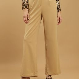 Beatnik Women Slim Fit High-Rise Pleated Trousers-image-56