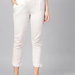 Juniper Women Mid-Rise Relaxed Slim Fit Casual Trousers-image-35