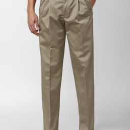 Peter England Casuals Men Pleated Trousers-image-91