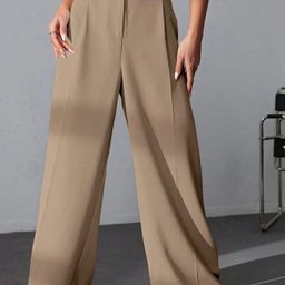 Next One Women Smart High-Rise Easy Wash Parallel Trouser-picture-44