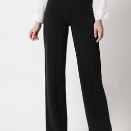 BAESD Women High-Rise Easy Wash Pleated Trousers-image-41