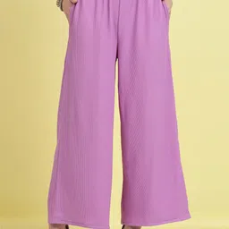 plusS WORX Women Mid-Rise Parallel Trousers-image-53