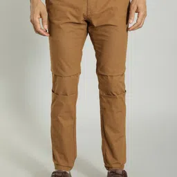 Indian Terrain Men Cotton Urban - C Tapered Fit Mid-Rise Trouser-image-36
