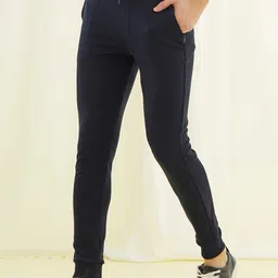 Red Flame Men Regular Fit Mid-Rise Cotton Joggers Trousers-image-80