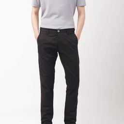 RARE RABBIT Men Black Slim Fit Joggers Trousers-picture-6
