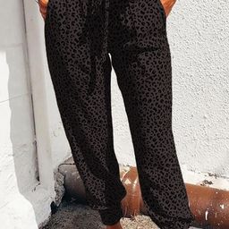 Stylecast X KPOP Women Brown Regular Fit Mid-Rise Printed Joggers Trousers-image-26