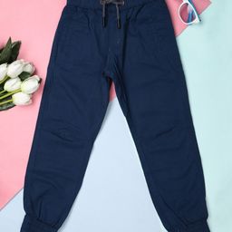 V-Mart Boys Mid-Rise Cotton Joggers Trousers-32