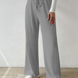 KPOP Striped Original Parallel Trousers-picture-18