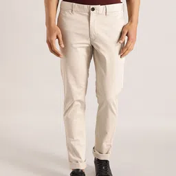 Indian Terrain Men Brooklyn Slim Fit Chinos Trousers-image-63