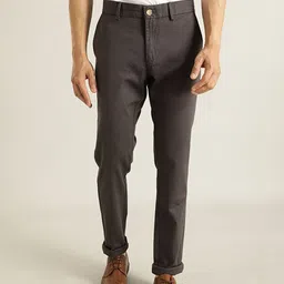 Indian Terrain Men Brooklyn Slim Fit Mid-Rise Chinos Trousers-image-68