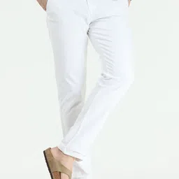 Tailoraedge Men Tailored Mid Rise Slim Fit Cotton Chinos-picture-46