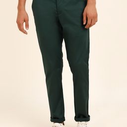 Andamen Men Ultra Slim Fit Cotton Chinos Trousers-image-69