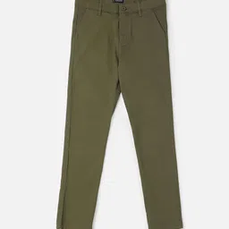Allen Solly Junior Boys Slim Fit Mid-Rise Plain Regular Trousers Trousers-image-42