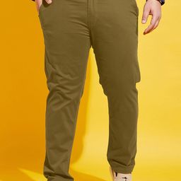 bigbanana Men Chinos Low-Rise Cotton Trousers-image-84
