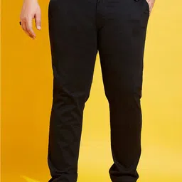 bigbanana Men Chinos Low-Rise Cotton Trousers-image-16