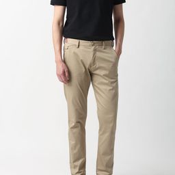 RARE RABBIT Men Daron Mid-Rise Slim Fit Cotton Trouser-image-39