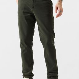 The Souled Store Men Olive Green Mid Rise Chinos Trousers-image-97