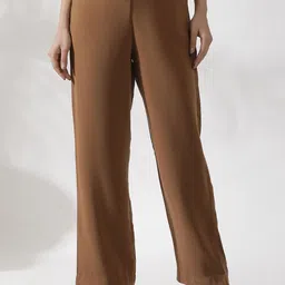 W Women Straight Fit Parallel Trousers-image-29