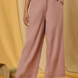 W Women Straight Fit Parallel Trousers-image-80
