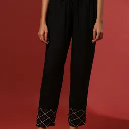Abhishti Women Straight Fit Parallel Trousers-image-44
