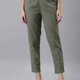 Go Colors Women Comfort Straight Fit Trousers-image-48