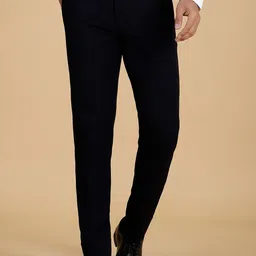 JB STUDIO Men Mid-Rise Zip Flat-Front Slim Fit Formal Trouser-image-74