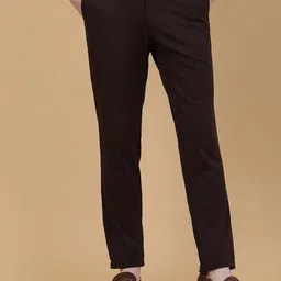 JB STUDIO Men Mid-Rise Cotton Formal Trousers-image-94