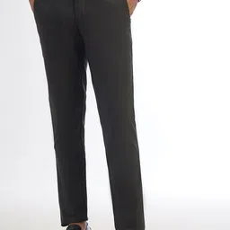 JADE BLUE Men Slim Fit Regular Trousers-image-25