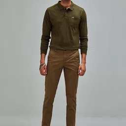 Red Flame Men Nylon Slim Fit Cotton Trousers-image-51