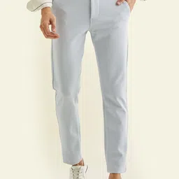 Red Flame Men Mid-Rise Slim Fit Trousers-image-83
