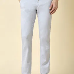Allen Solly Men Slim Fit Mid-Rise Flat-Front Trousers-image-56