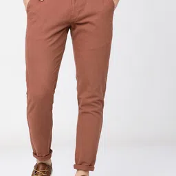 HIGHLANDER Men Rust Slim Fit Trousers-picture-35