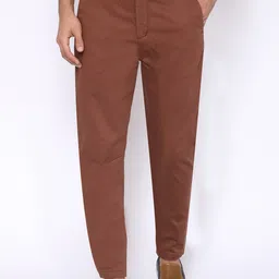 Blackberrys Men Rust Nadal Slim Fit Trousers-picture-25