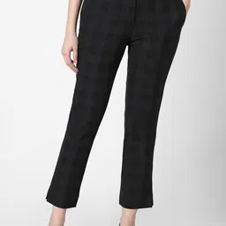 Van Heusen Woman Checked Slim Fit Formal Trousers-image-97