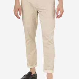 JADE BLUE Men Slim Fit Pure Cotton Chinos Trousers-image-22