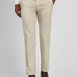 Peter England Elite Men Slim Fit Mid-Rise Formal Trouser-picture-29