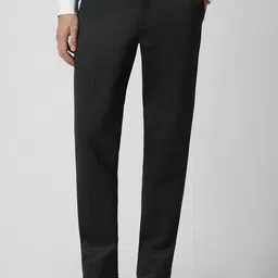 Van Heusen Men Self Design Ultra Slim Fit Formal Trousers-picture-2