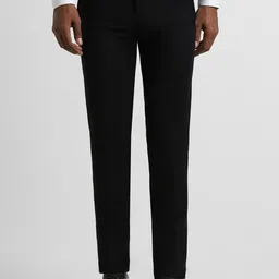 Peter England Elite Men Slim Fit Mid-Rise Formal Trousers-picture-57