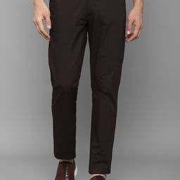 Allen Solly Men Brown Cotton Slim Fit Trousers-image-70