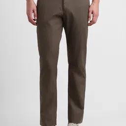 Allen Solly Men Slim Fit Mid-Rise Textured Regular Trousers-image-30