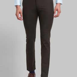 Park Avenue Men Green Slim Fit Trousers-image-71