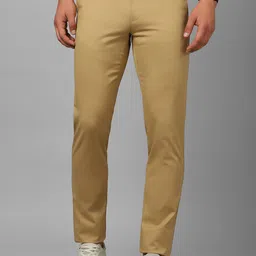 Louis Philippe Sport Men Slim Fit Mid-RIse Flat-Front Trousers-image-30