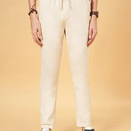 Urban Ranger by pantaloons Men Slim Fit Pure Cotton Trousers-image-93