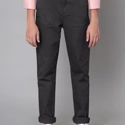 UNDER FOURTEEN ONLY Boys Slim Fit Cotton Trousers-image-79