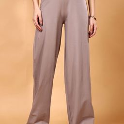Cation Women High-Rise Flared Trousers-image-121