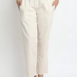 BCZ Style Women Relaxed Mid Rise Cotton Trousers-image-61