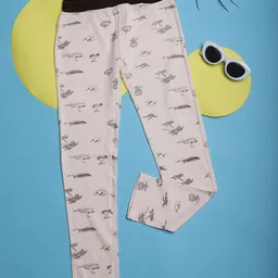 NEUDIS Girls Conversational Printed Relaxed Fit Cotton Trousers-image-88